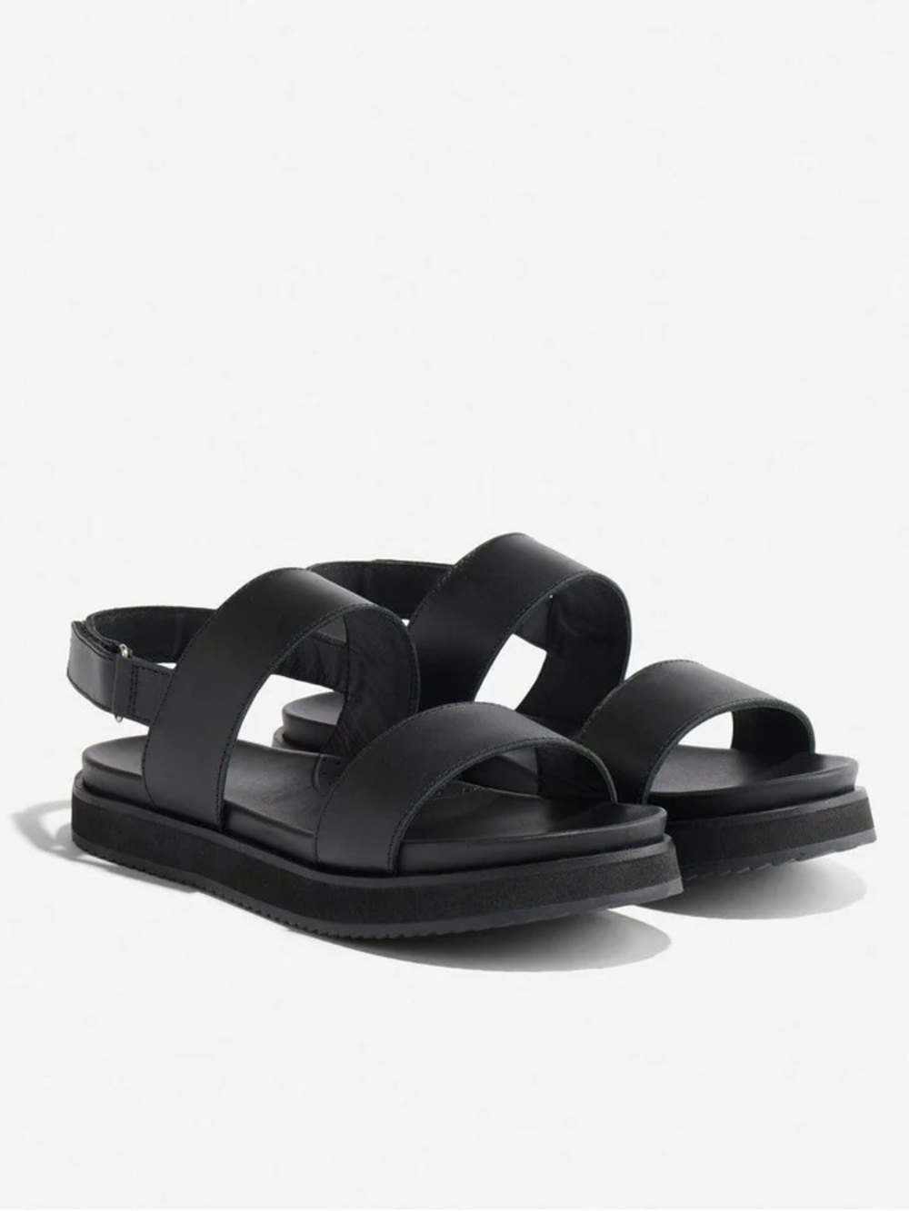 NWOB Nisolo Go-To Flatform Sandal 2.0 in Black (Size:7.5)